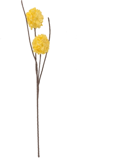 Dekoratív művirág 78 cm sárga