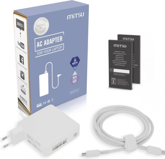 Mitsu USB-C tápegység laptophoz 100 W (PD)