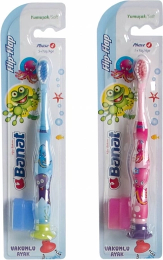 BANAT FlipFlap Junior Soft puha gyermekfogkefe, puha, 5+