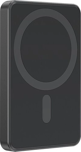 Mágneses vezeték nélküli powerbank 5000 mAh 15 W fekete