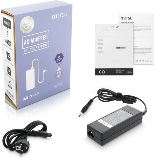 Töltő / tápegység adapter 19 V 4,74 A (5,5 × 2,5 mm) – univerzális ASUS, TOSHIBA, MSI, PACKARD BELL számára, 90 W