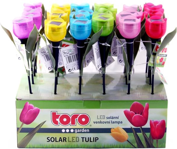 Napelemes LED tulipánlámpa 30,5 cm