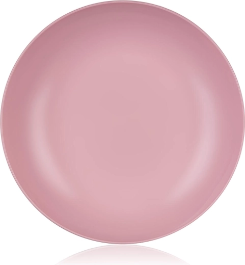 Mély műanyag tányér 22 cm rózsaszín Culinaria