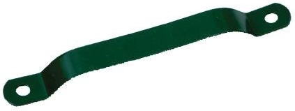 60 mm-es oszlopbilincs, horganyzott acél és PVC, zöld