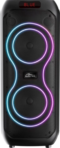 MEDIA-TECH Power Audio Max MT3185 Bluetooth partihangszóró, 120 W RMS, karaoke, TWS, FM, USB‑C