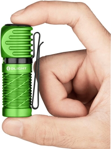 Zseblámpa és EDC fejlámpa OLIGHT Perun 2 Mini Lime Green piros fénnyel