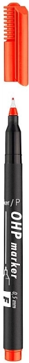 ICO OHP F állandó filctoll, piros, 0,5 mm