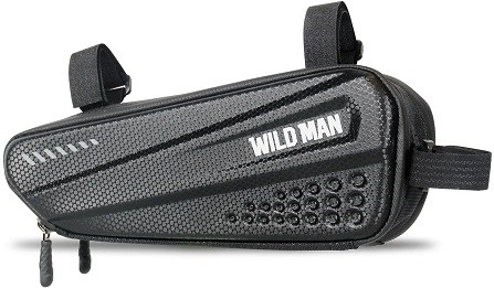 Wild Man vízálló kerékpár váztáska 1,2 l fekete