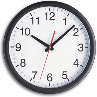 TFA analóg falióra, fekete-fehér