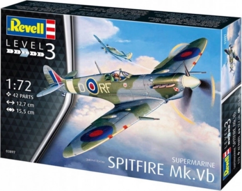 Szupermarin Spitfire Mk.VB műanyag repülőgép‑makett