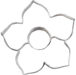 Liliom alakú süti kiszúró kerékkel