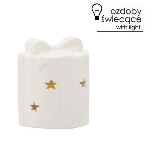 Karácsonyi LED figura fénnyel 10 × 10 × 11,7 cm