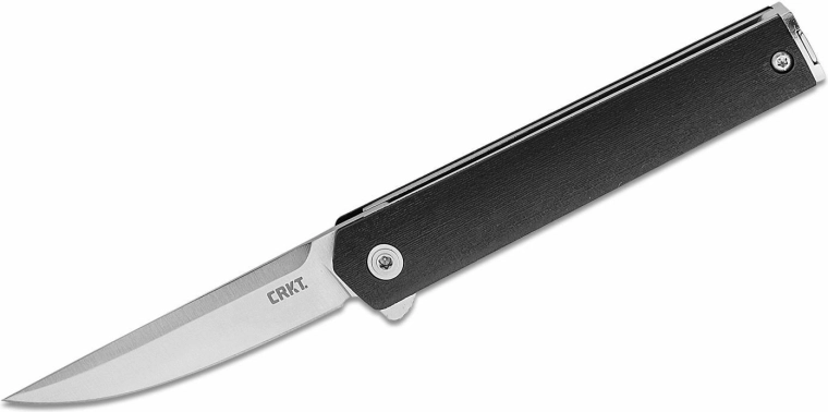 CRKT CEO Compact Black zsebkés, 6,6 cm, fekete, GRN