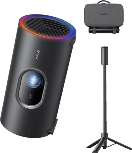 JMGO PicoPlay+ (2. generáció) LED Full HD projektor – csomag powerbankkal és tripod állvánnyal