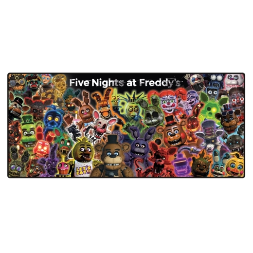 Five Nights At Freddy's Glow Montage gamer alátét 90 × 40 cm