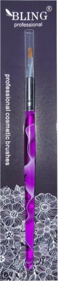 Professzionális BLING zselés ecset, 6-os méret – Márványozott