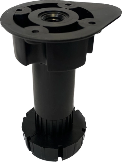 Állítható műanyag bútorláb, 57/47 mm átmérő, 96–165 mm magasság