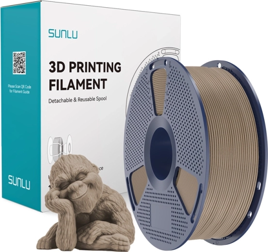 Sunlu Wood filament pro 3D nyomtatáshoz (fa hatás)