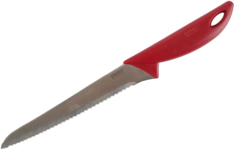 20 cm-es kenyérvágó kés Banquet Culinaria Red