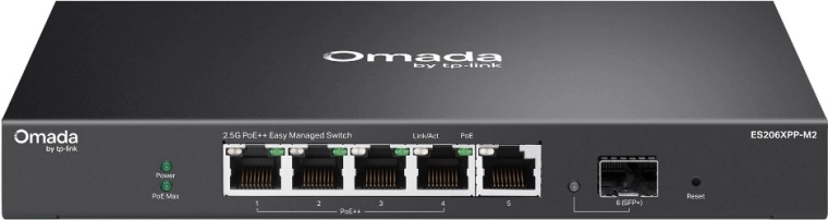 Omada Easy Managed switch 5 porttal, 2,5G, PoE++ és SFP+ 10G
