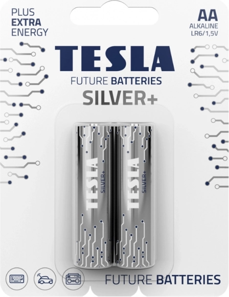 Alkáli elemek Tesla Silver+ LR6 AA 2 db