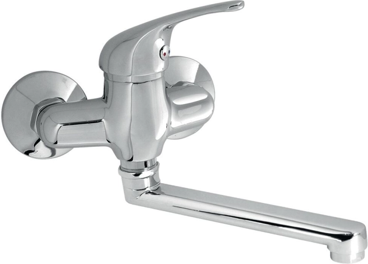 Fali mosogató csaptelep TITANIA IRIS 100 mm, 200 mm-es forgatható karral