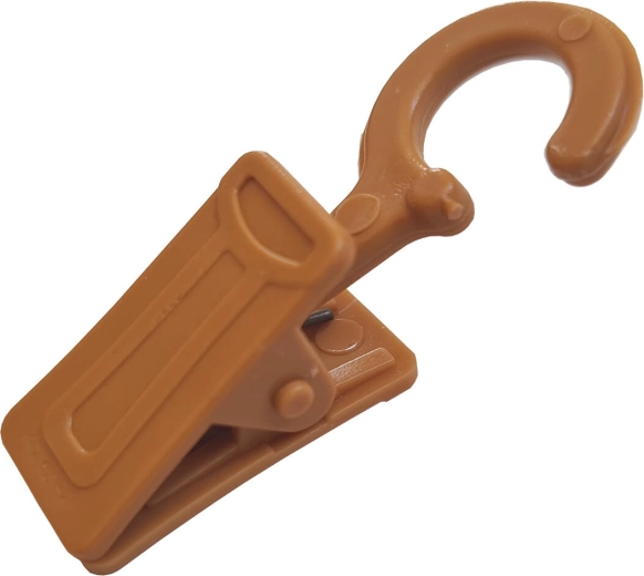 Műanyag függönycsipesz cseresznye dekorral, 10 db