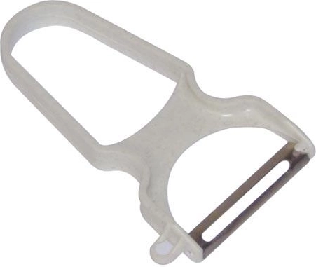 Y alakú konyhai hámozó rozsdamentes acél pengével, 4 cm