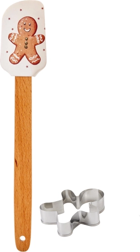 Mézeskalács sütőkészlet, 2 részes, dekorációk keveréke
