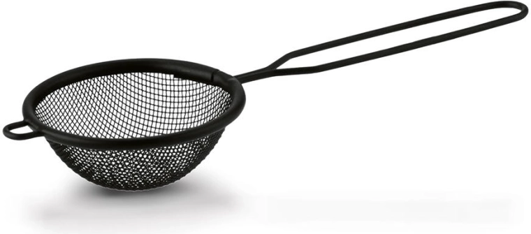 Konyhai szűrő 8 cm – fekete, fém