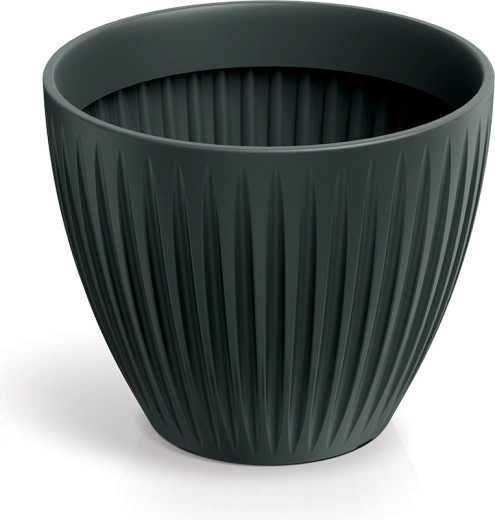 Latia Round antracit virágtartó 40 cm