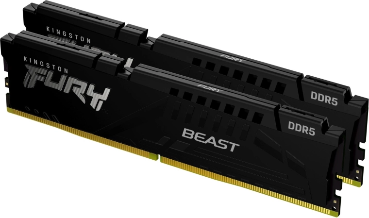 Kingston FURY Beast DDR5 memória 32GB (2x16GB) / 6000 CL30 EXPO fekete