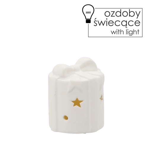 Karácsonyi világító LED figura 8 × 8 × 9,5 cm