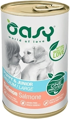 Oasy One Protein Puppy & Junior Medium/Large lazac 400 g