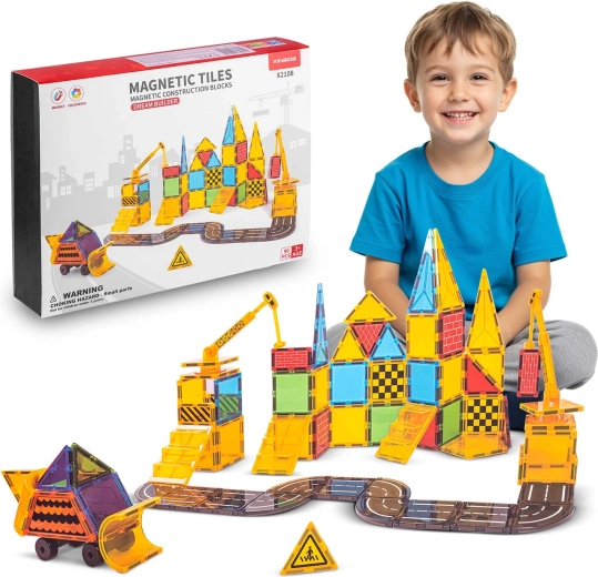 Ricokids mágneses építőjáték 90 darabbal
