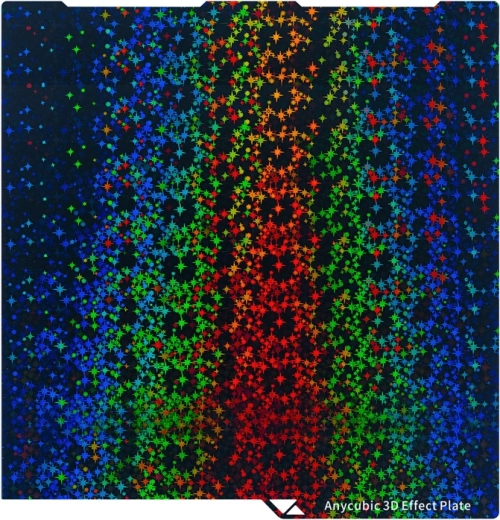Kétoldalas 3D nyomtatólemez 3D hatással ANYCUBIC Kobra 3, Kobra 3 Combo, Kobra 3 V2 és Kobra 3 V2 Combo modellekhez