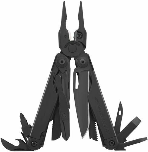 Leatherman Surge multifunkciós szerszám, 21 funkció, teljesen fém, fekete