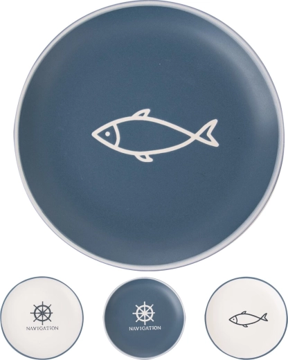 Sea kerámia lapostányér 26,5 cm – vegyes mintákkal