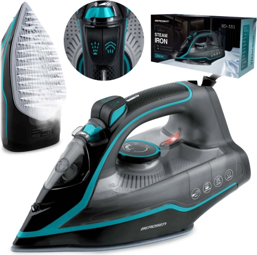 Gőzölős vasaló 2600 W kerámia talppal BERDSEN BD-331