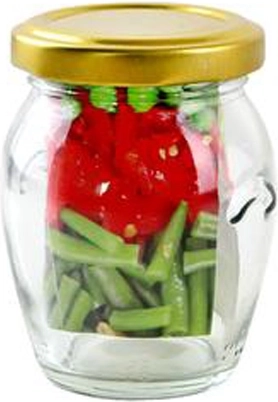 Amfora 145 ml csavaros fedelű befőttesüveg