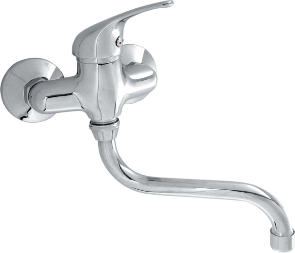Fali mosogató csaptelep TITANIA IRIS, króm, 220 mm kifolyócső