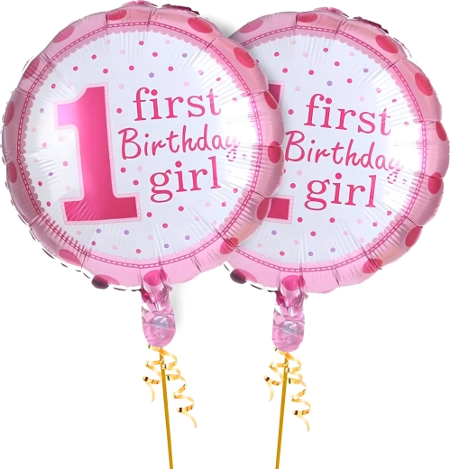 Lufik 1. születésnapra kislányoknak – 5 darabos készlet csillagokkal