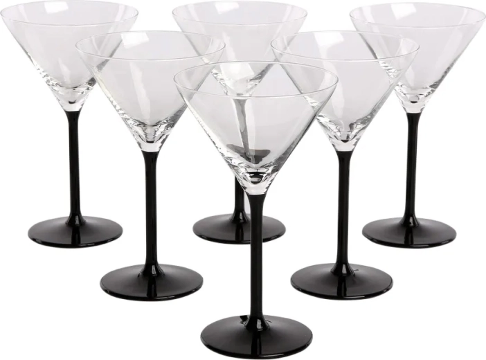 Onyx 6 db-os martinis pohárkészlet 260 ml