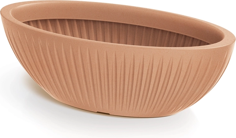 Latia Oval virágtartó 58 cm terrakotta
