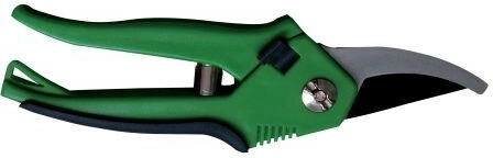 Kerti félkerek metszőolló 21 cm acélból, 20 mm vágásátmérő, zöld