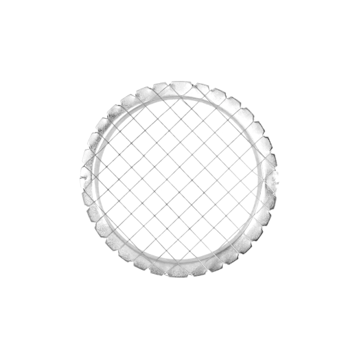 Nagyméretű szemű, rozsdamentes acél salátavágó 9,5 cm