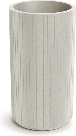 Coro Round High virágtartó 40 cm – homokszín