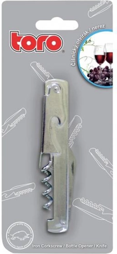 TORO pincér dugóhúzó, króm