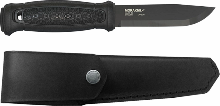 Morakniv Garberg Black Carbon kültéri kés 10,9 cm bőrtokkal