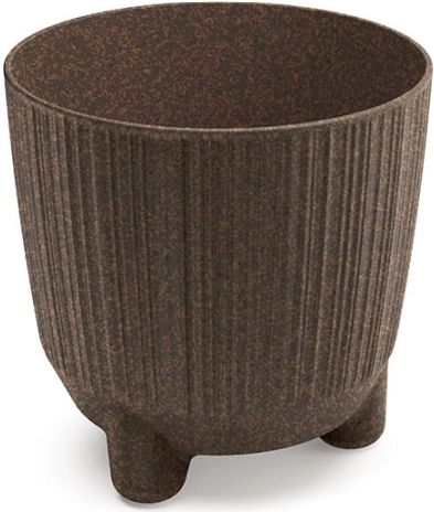 Ryfo N Eco Wood kávébarna virágcserép 12,6 cm